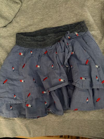 Cat & Jack Embroidered Popsicle Skirt Size 6/6x 6T/6
