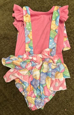 SHEIN Short sleeve and diaper cover overall set 12-18 Months