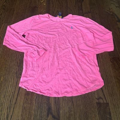 Polo Ralph Lauren pink long sleeve shirt size12/14  10-12