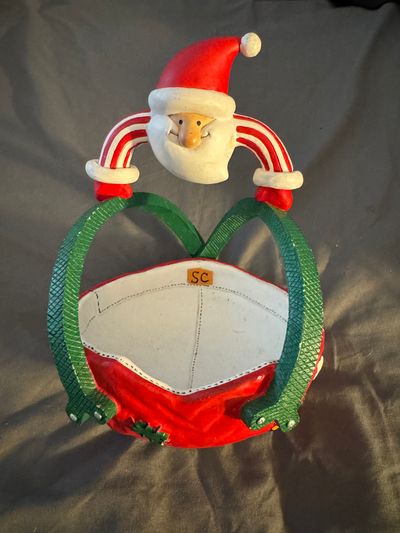 Walmart Santa Holiday Candy Dish