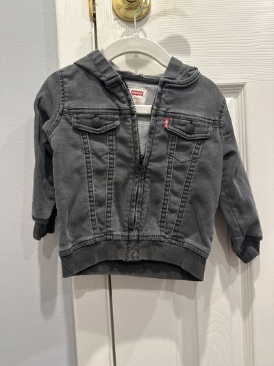 Levis gray jean jacket  18 Months
