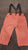 Carter's Salmon color jeans with suspenders 6 Months