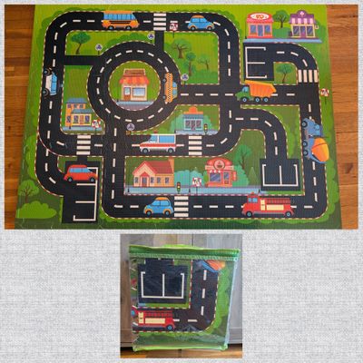 City Road Puzzle Play Mat with carrying case Approximately 34x45 inches