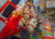 Toy Story/Western party supplies 6 inflatable stick horses, 7 red a 8 blue bandanas, frame ,pins