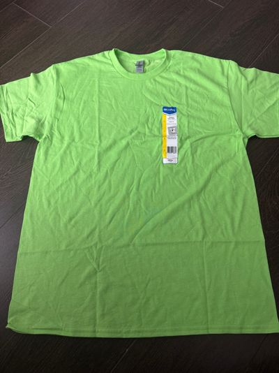 Brand Gildan lime green T- shirt  Women's - L