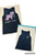 Puppy love navy tank Navy full length tank w puppy love logo/dog Women's - S