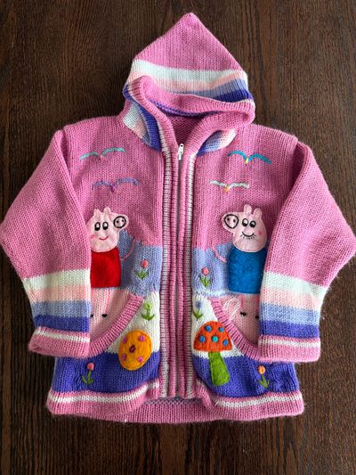 Props pig knitted sweater  4T
