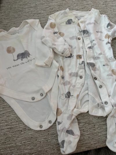Primark Pajamas and ls onesie Newborn