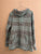 Made for Life Sea foam BlueGreen/Gray Striped  Sweatshirt Women's - M