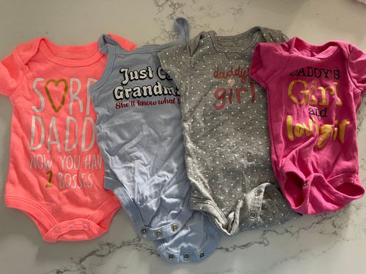 N/a Daddy's Girl onesies, 2NB 2 0-3m 0-3 Months
