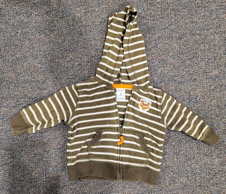 Carters Hoodie 0-3 Months