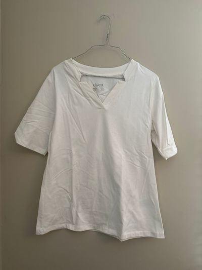 White Short Sleeve Shirt Women's - XS
