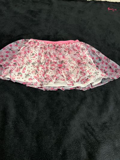 Disney Pink, white and black sparkle skirt 4T