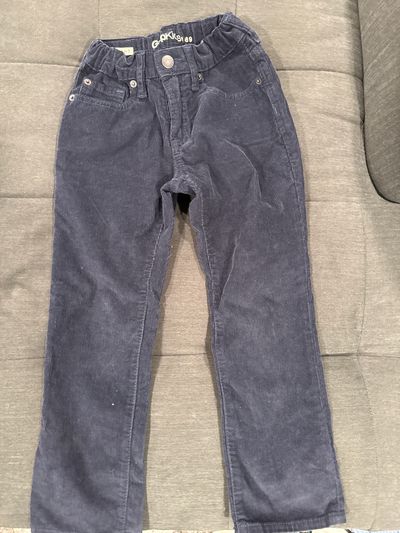 Gapkids Navy corduroy pants with zipper and button adjustable waist 6T/6