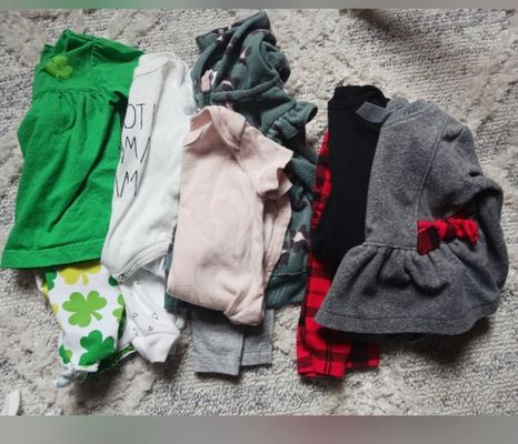 Rae Dunn and Carters baby 4 outfit lot 1 Rae Dunn 0-3 m, 3 carters at size 3m. SFPF home 3 Months