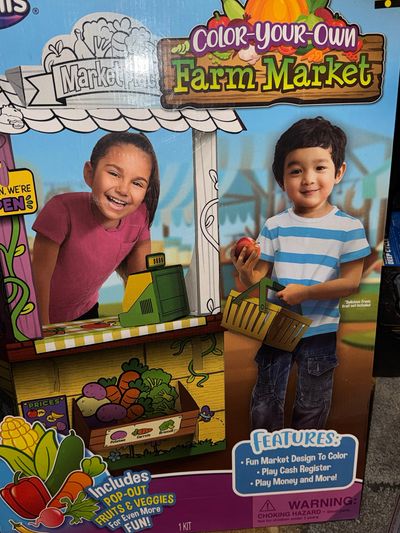 Brand New in Box Color your own farmers market sta Brand New in Box Color your own farmers market stand