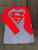 Superman Blue and red superman long sleeve shirt 10-12
