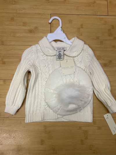 Rachel Zoe NEW sweat and hat set 18 Months
