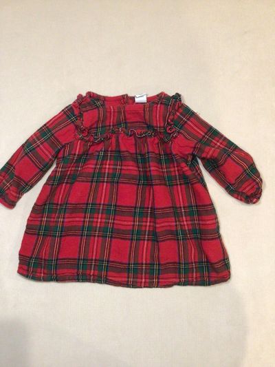 Old Navy Flannel dress  6-12 Months