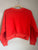 Universal threads Coral/orange cropped pullover sweatshirt Women's - XS