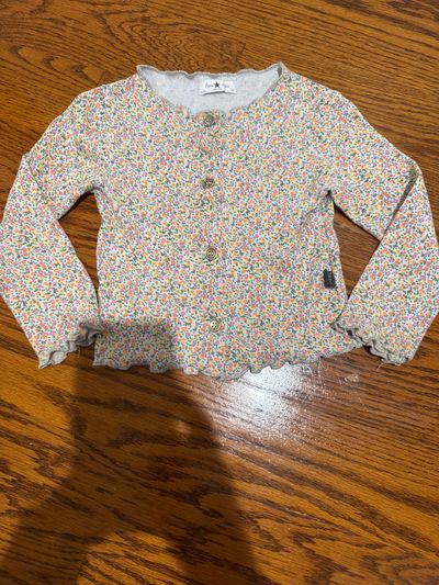Petite Hailey Boutique Flower button cardigan 12 Months
