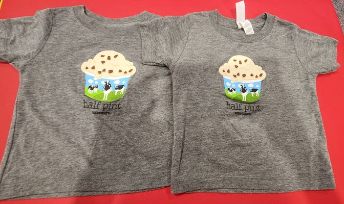 Bella Canvas Kids Half Pint Ben and Jerry twins tshirts 6-12 Months