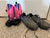 NA Soccer cleats and guards