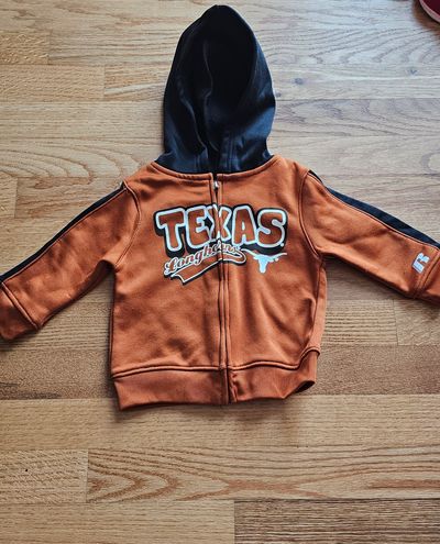 Russell Like new full zip hoodie feature Texas Longhorns icon 12 Months