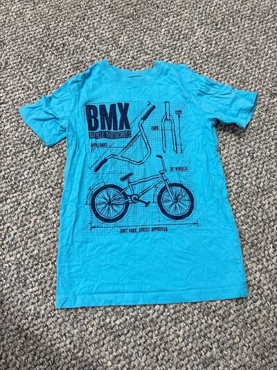 Osh kosh BMX blue tshirt 7-8