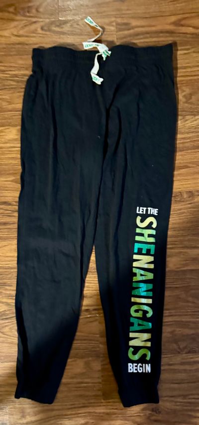 Lucky Black Let the shenanigans begin pants Junior S - 1
