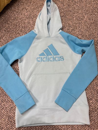 Adidas Blue hoodie 14-16