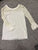 Soteer White flowy top with lace sleeves Women's - M