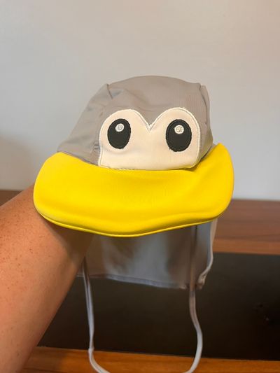 Cuddle Club Grey Penguin Sun Hat Newborn