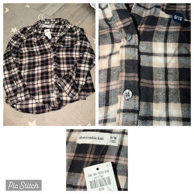 Abercrombie New button down western shirt 10-12