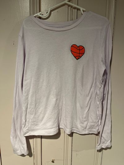 Old Navy Basketball Heart Long Sleeve T 7-8
