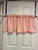 Valance pink/white 2 panel 2 panels valance