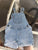 Levi's light blue jean overall shorts 12 Months