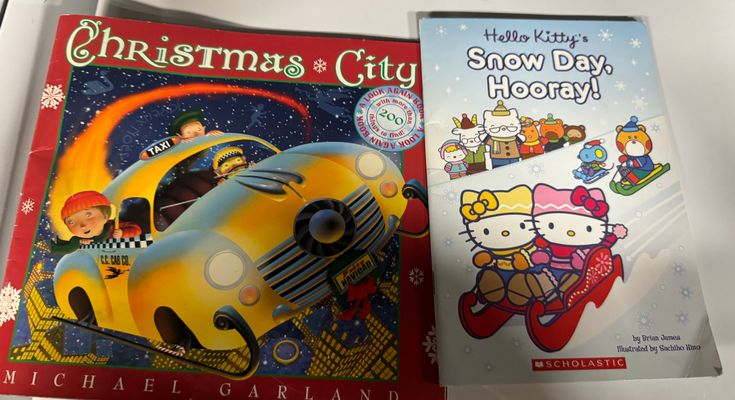 Christmas city hello kitty snow book