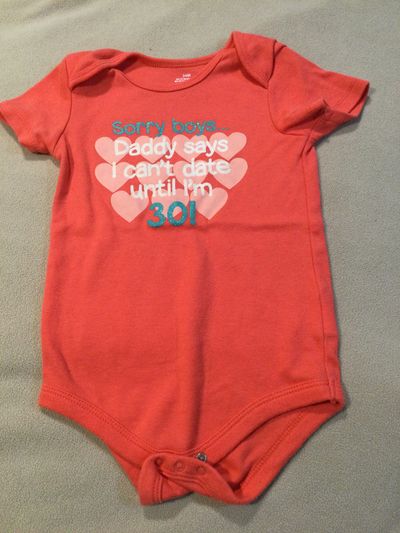 24 month coral onesie Sorry boys daddy says I cant date 24 Months