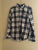 Old Navy Black/White Plaid Button Down Women's - XS