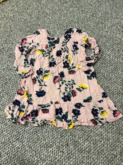 LOGG Pink floral dress 6T/6