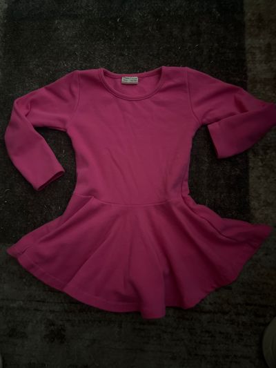 Pink long sleeve dress. Size 24-36m  2T