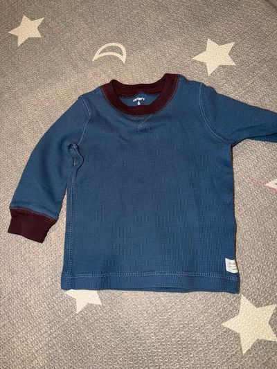 Carters Long sleeve waffle shirt 6 Months