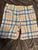 Carters Plaid pastels shorts 4T