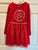 Cat & Jack Red long sleeve tis the season to sparkle dress 7-8