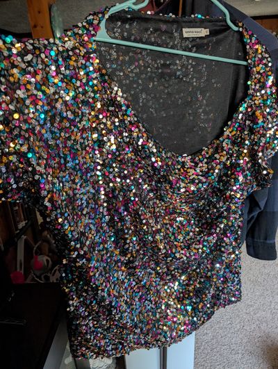 Anna Kaci 4x sequin blouse brand new Anna Kaci 4x sequin blouse brand new Women's 4X