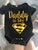 generic black short sleeve onesie - daddy is my superman 9-12 Months