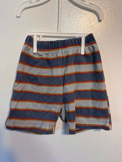 Carter's Blue, Red, Yelllow, & White Striped Shorts 3T