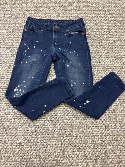 AQ Stretch paint splatter skinny jeans 5T/5