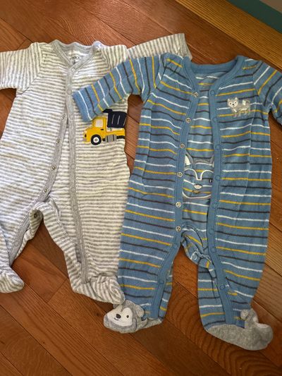 Carters Lightweight terry pajama bundle 3 Months